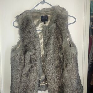 Faux fur vest